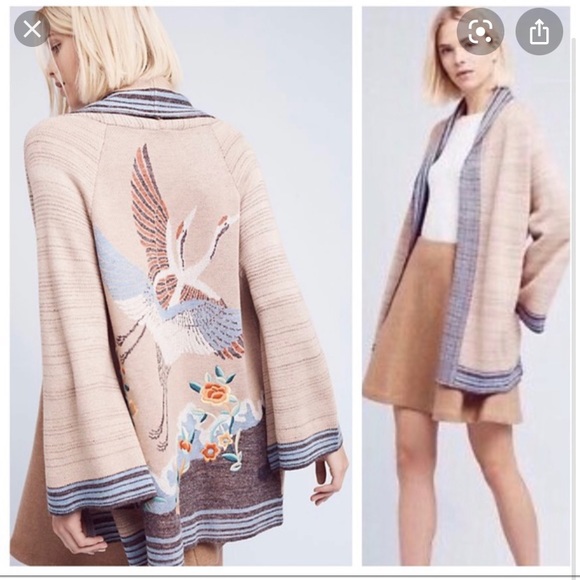 Nwot Anthropologie Crane Cardigan 